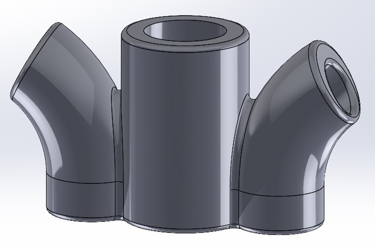 3D CAD Model of medical device molding part processed by J&L Plastic Molding